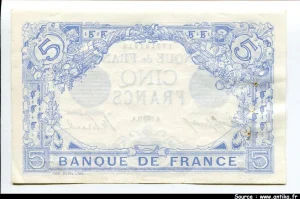 5 FRANCS BLEU - Type 1905