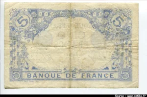 5 FRANCS BLEU - Type 1905