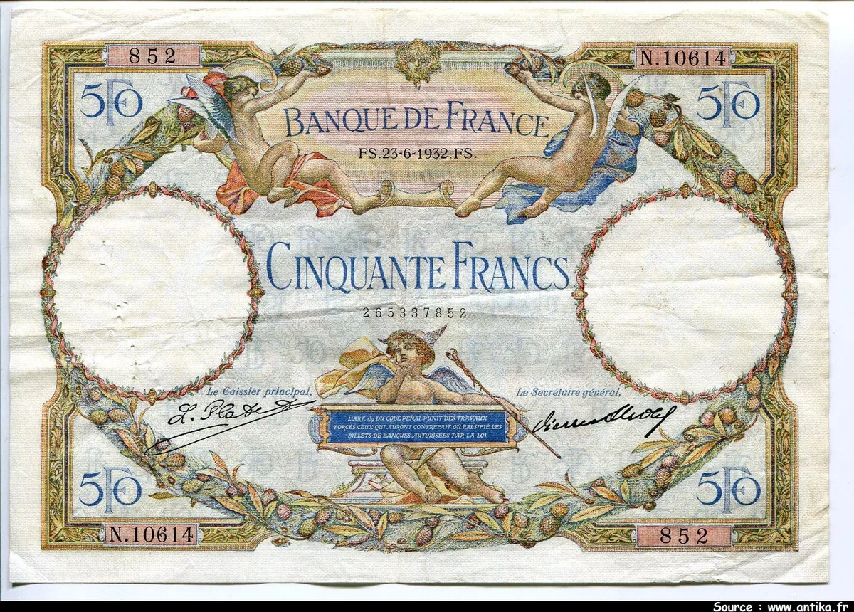 50 FRANCS LOM - Type 1927 Modifié