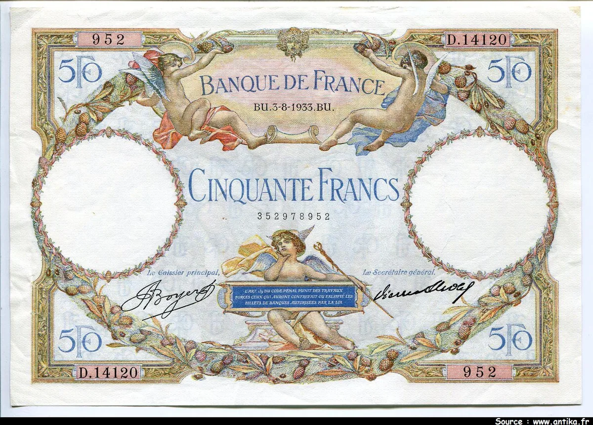 50 FRANCS LOM - Type 1927 Modifié