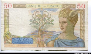 50 FRANCS CERES - Type 1933 modifié