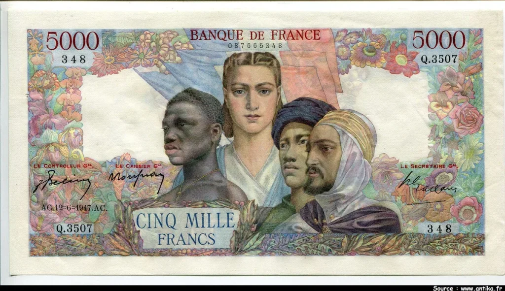 5000 FRANCS EMPIRE Français - Type 1942