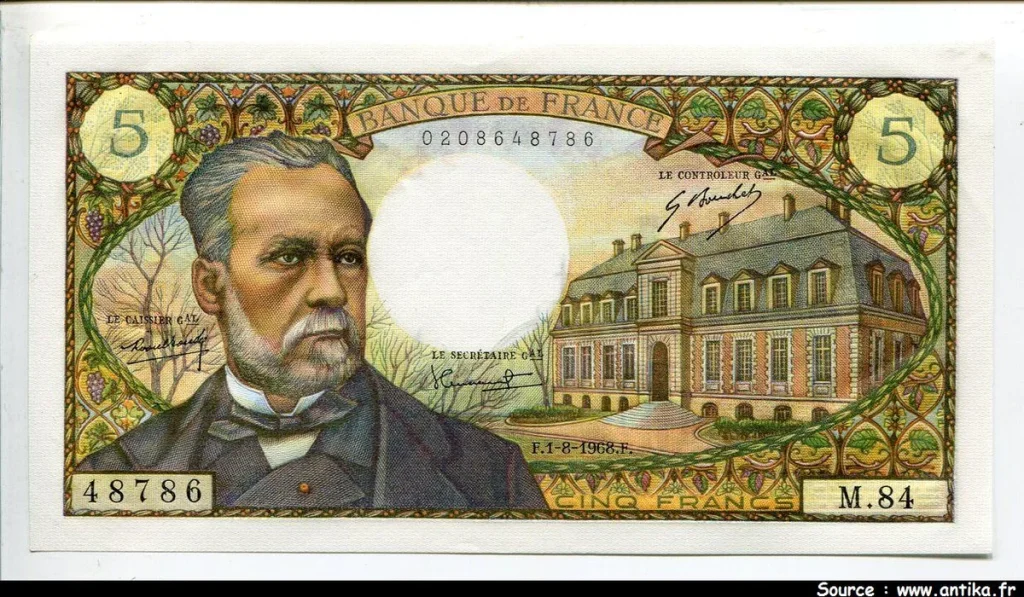 5 FRANCS PASTEUR - Type 1966