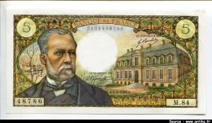 5 FRANCS PASTEUR - Type 1966