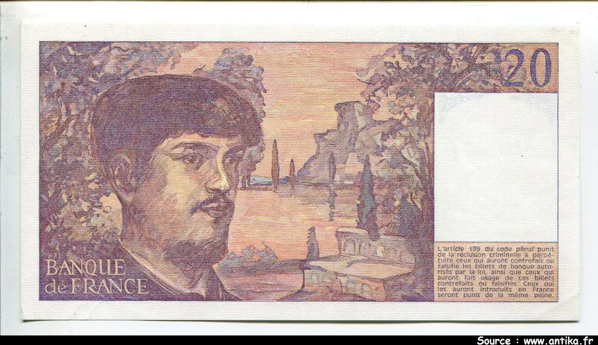 20 FRANCS DEBUSSY - Type 1980