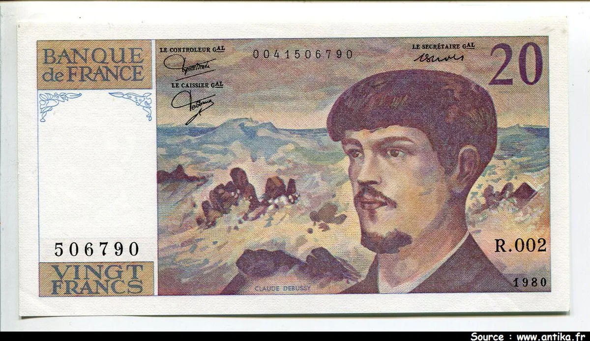 20 FRANCS DEBUSSY - Type 1980