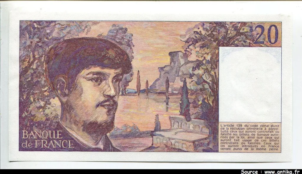 20 FRANCS DEBUSSY - Type 1980