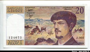 20 FRANCS DEBUSSY - Type 1980