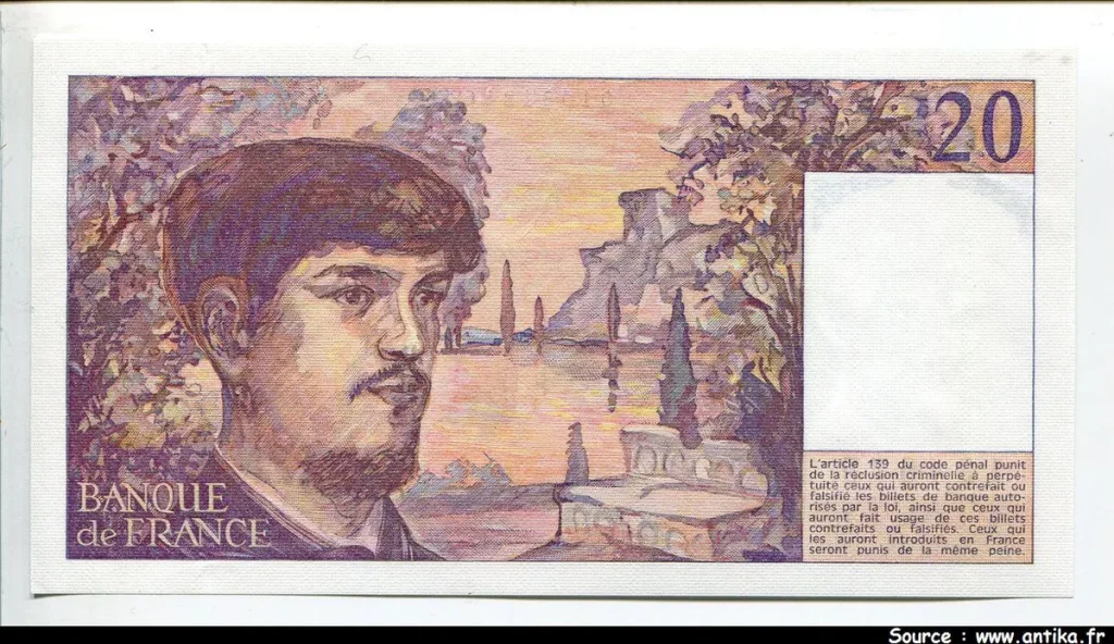 20 FRANCS DEBUSSY - Type 1980