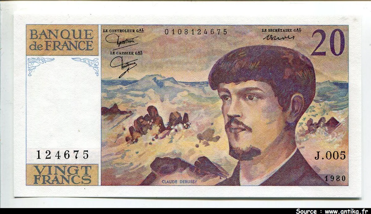 20 FRANCS DEBUSSY - Type 1980