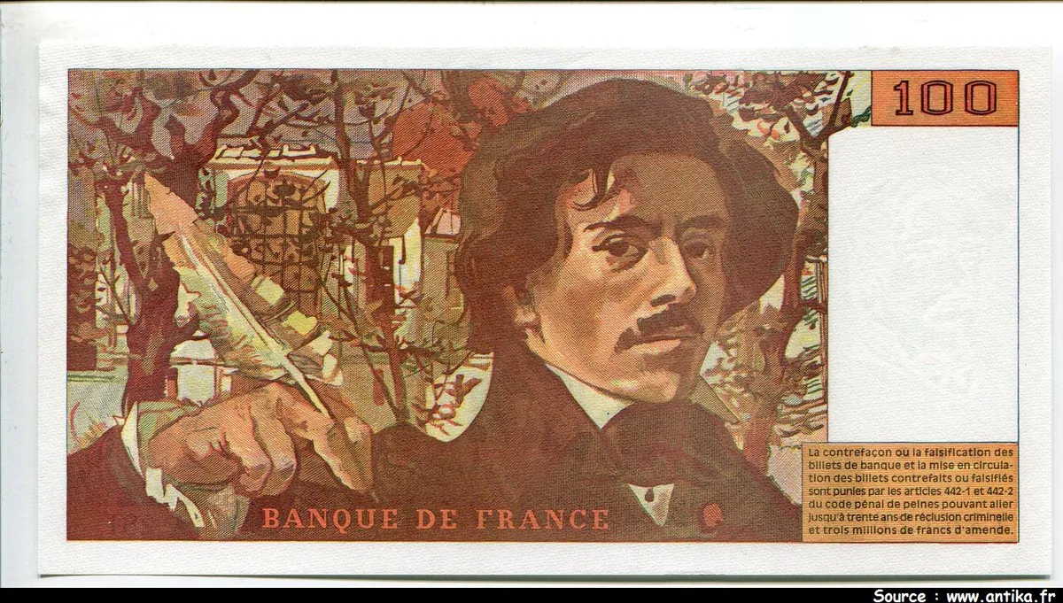 100 FRANCS DELACROIX - Type 1978 "442-1 & 442-2"