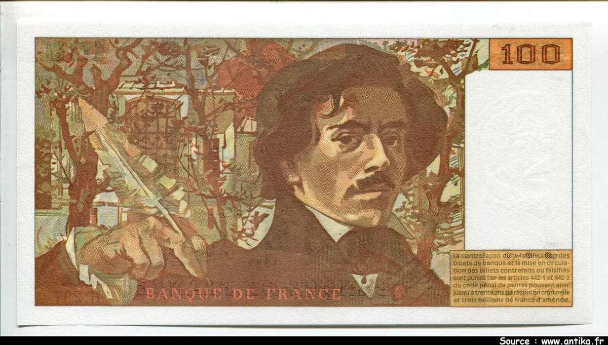 100 FRANCS DELACROIX - Type 1978 "442-1 & 442-2"