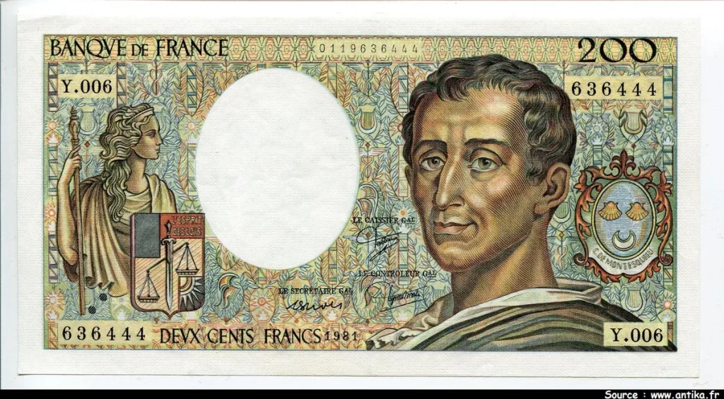 200 FRANCS MONTESQUIEU -Type 1981