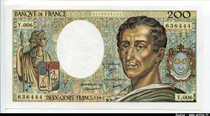 200 FRANCS MONTESQUIEU -Type 1981