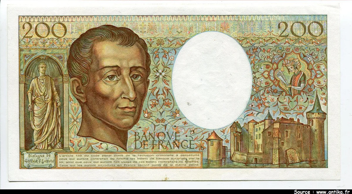 200 FRANCS MONTESQUIEU -Type 1981