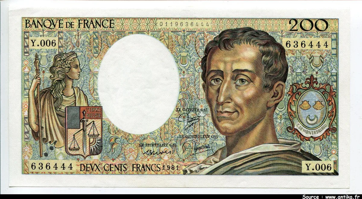 200 FRANCS MONTESQUIEU -Type 1981