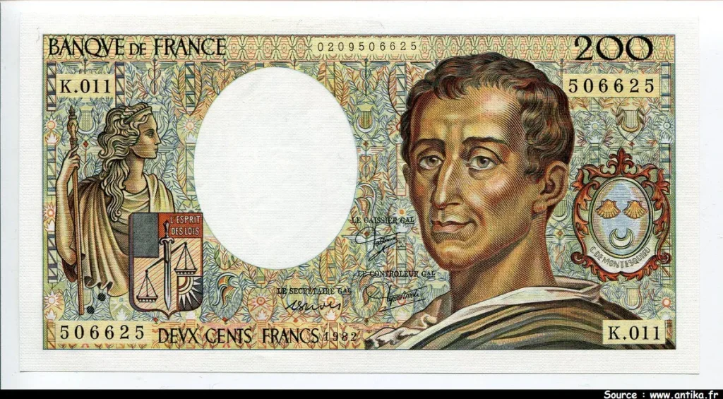 200 FRANCS MONTESQUIEU -Type 1981
