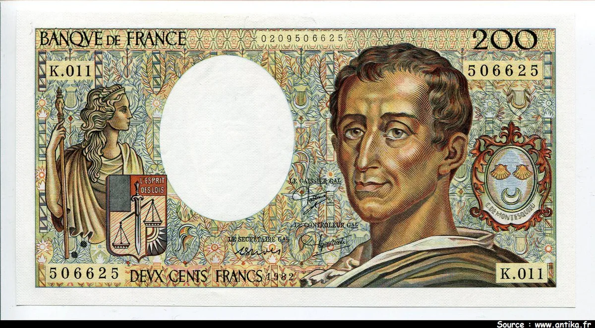 200 FRANCS MONTESQUIEU -Type 1981