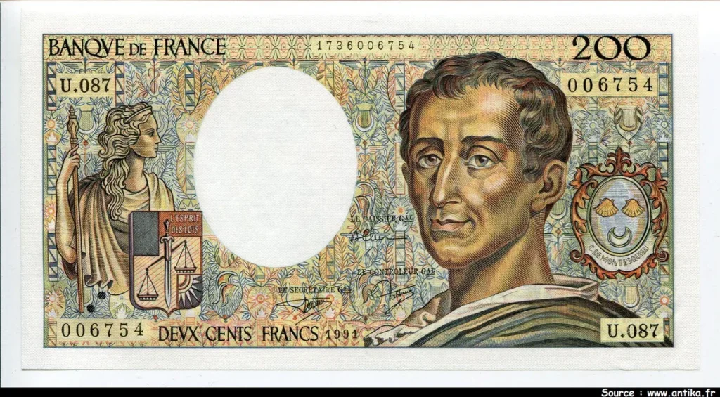 200 FRANCS MONTESQUIEU -Type 1981