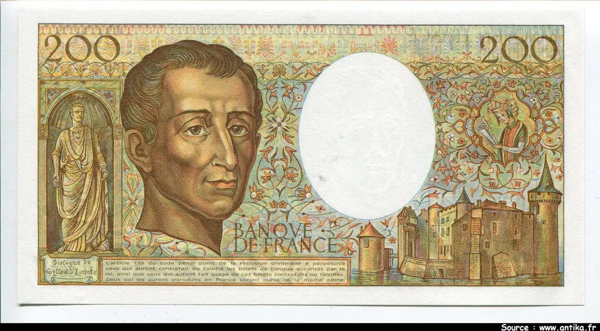 200 FRANCS MONTESQUIEU -Type 1981