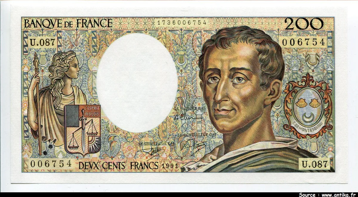200 FRANCS MONTESQUIEU -Type 1981