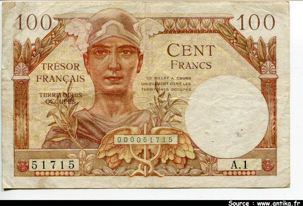 100 FRANCS "Trésor Français"