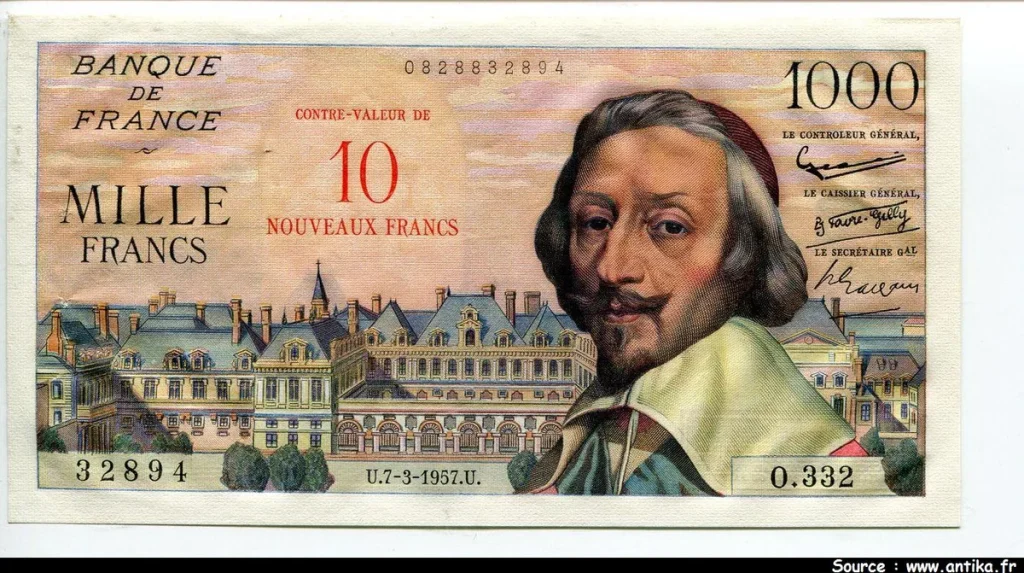 10 NF SUR 1000 FRANCS RICHELIEU - Type 1953