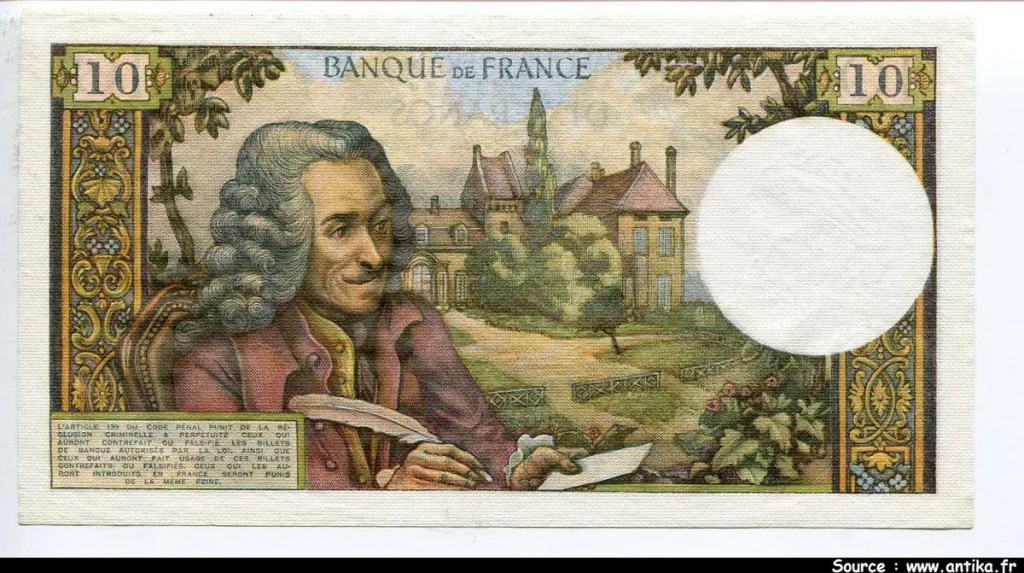 10 FRANCS VOLTAIRE - Type 1963