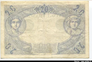 20 FRANCS NOIR - Type 1873