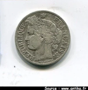2 FRANCS CERES avec légende