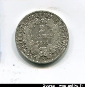 2 FRANCS CERES avec légende