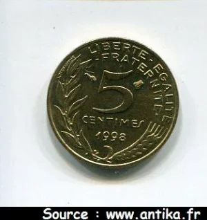 5 CENTIMES MARIANNE