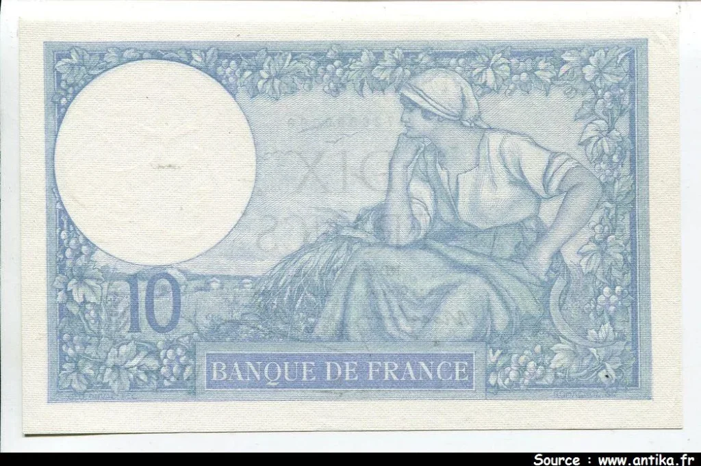 10 FRANCS MINERVE - Type 1915 modifié