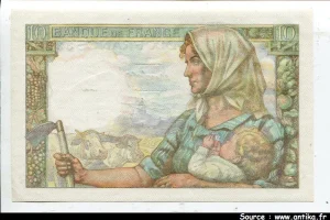10 FRANCS MINEUR - type 1941