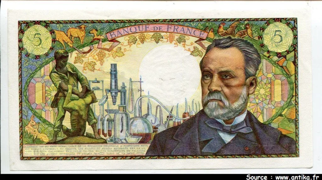 5 FRANCS PASTEUR - Type 1966
