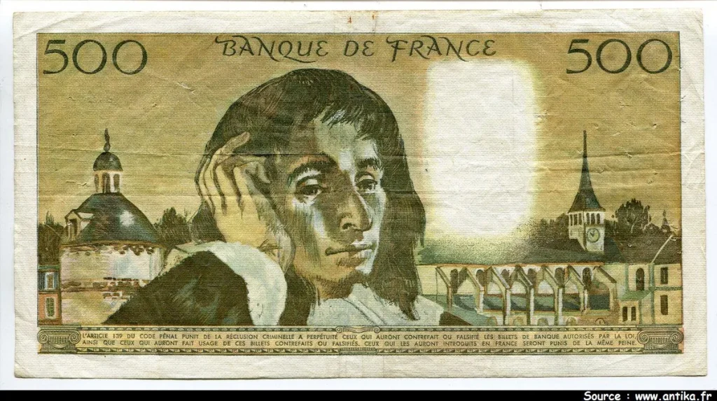 500 FRANCS PASCAL - Type 1968