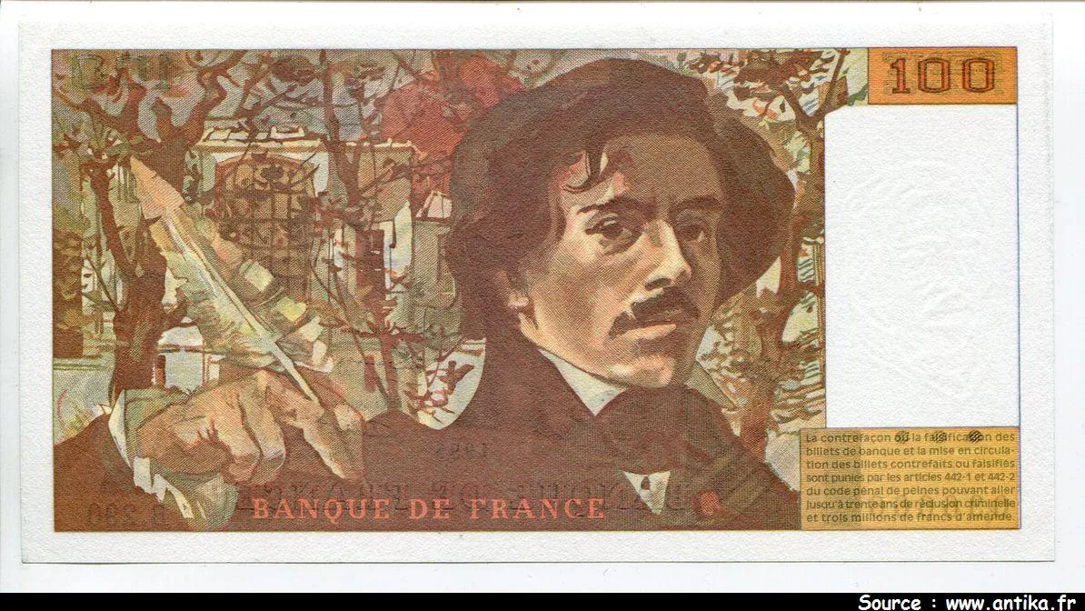 100 FRANCS DELACROIX - Type 1978 "442-1 & 442-2"