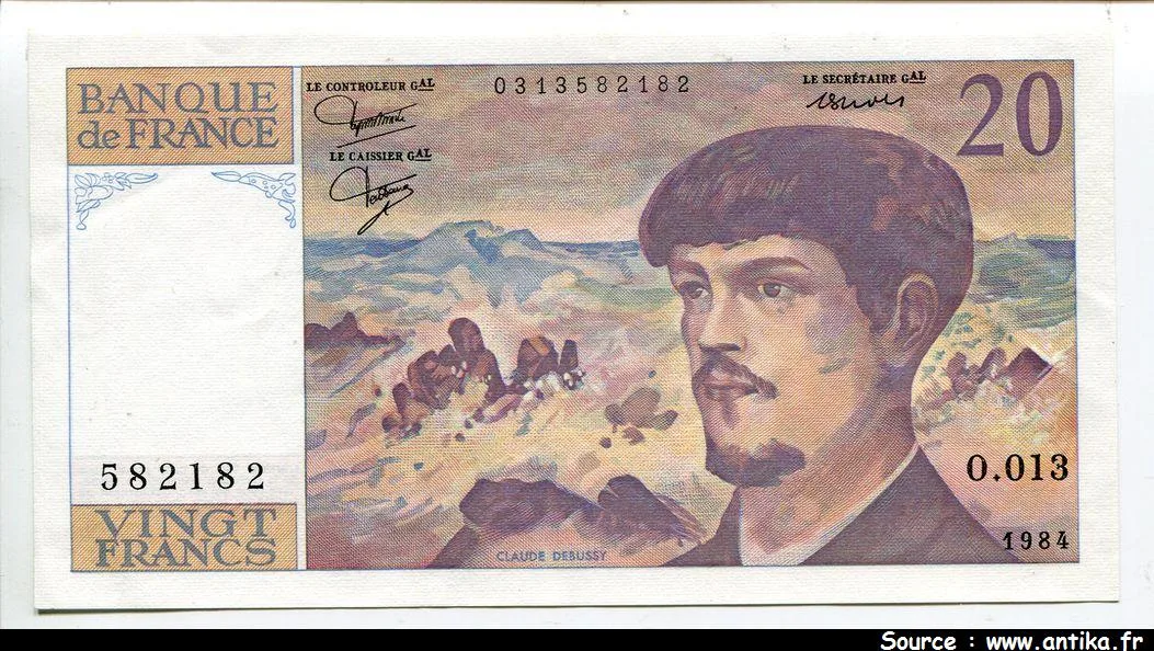 20 FRANCS DEBUSSY - Type 1980