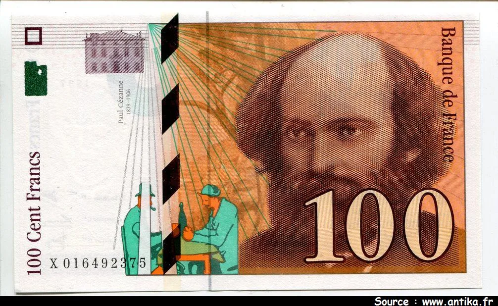 100 FRANCS CEZANNE -Type 1997