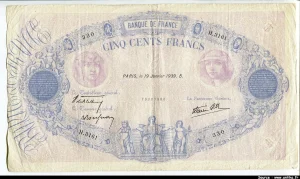 500 FRANCS BLEU & ROSE -Type 1888 modifié