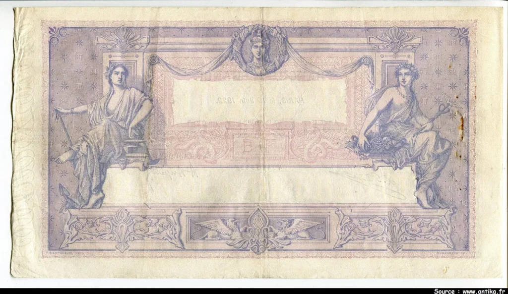 1000 FRANCS BLEU & ROSE - Type 1889