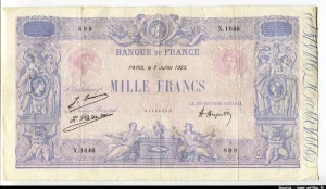 1000 FRANCS BLEU & ROSE - Type 1889