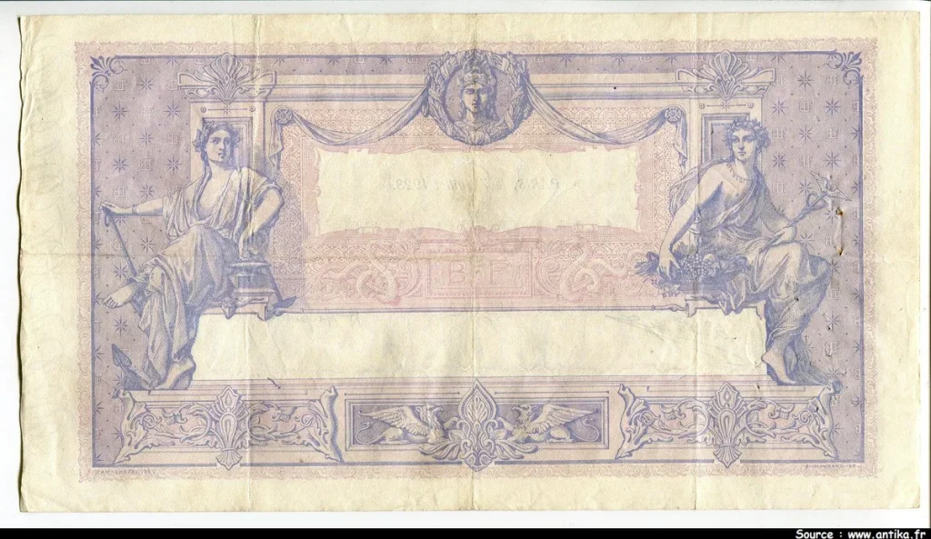 1000 FRANCS BLEU & ROSE - Type 1889