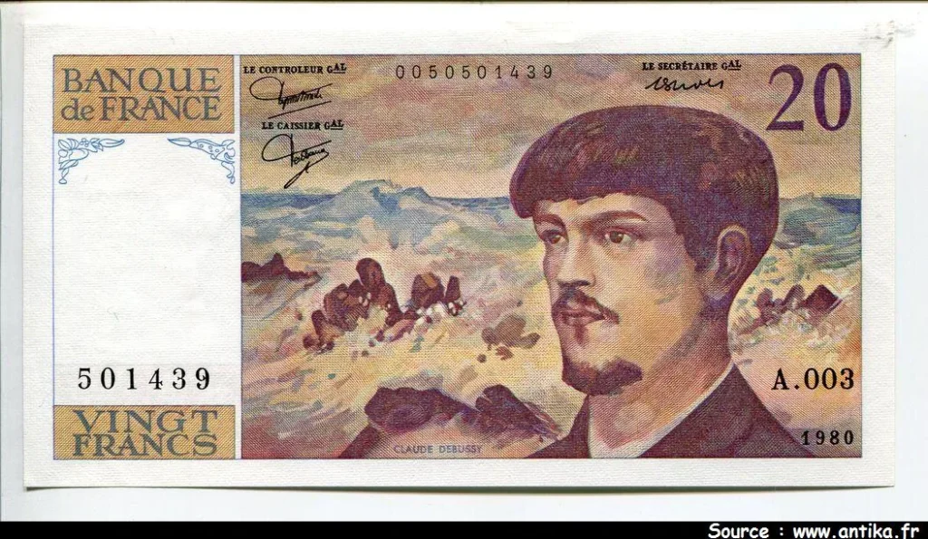 20 FRANCS DEBUSSY - Type 1980
