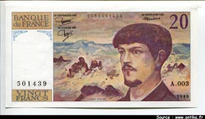 20 FRANCS DEBUSSY - Type 1980