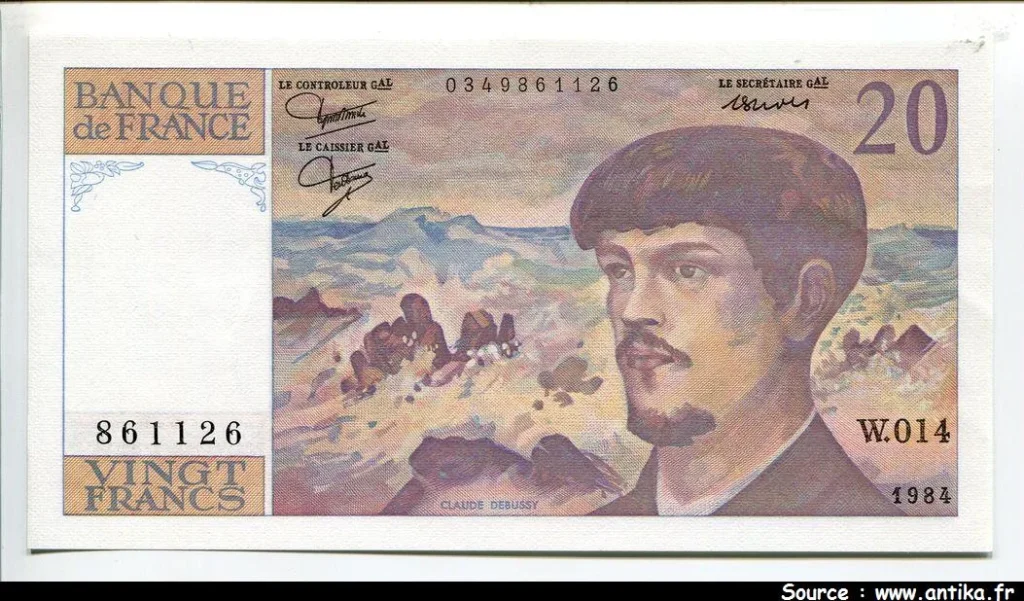 20 FRANCS DEBUSSY - Type 1980
