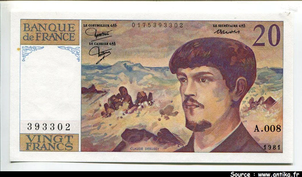 20 FRANCS DEBUSSY - Type 1980