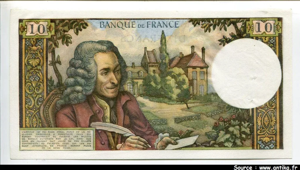 10 FRANCS VOLTAIRE - Type 1963