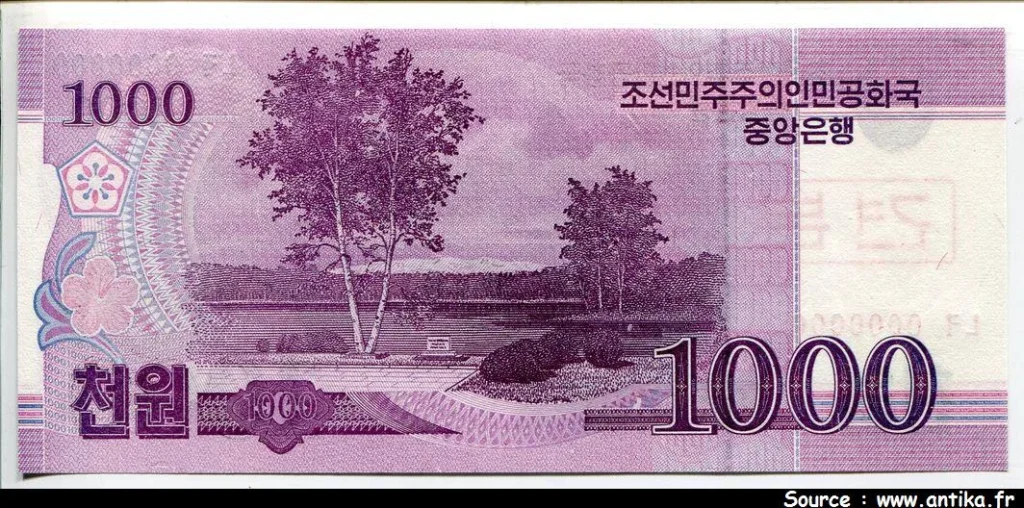 1000 Won SPECIMEN Lac Samji * *