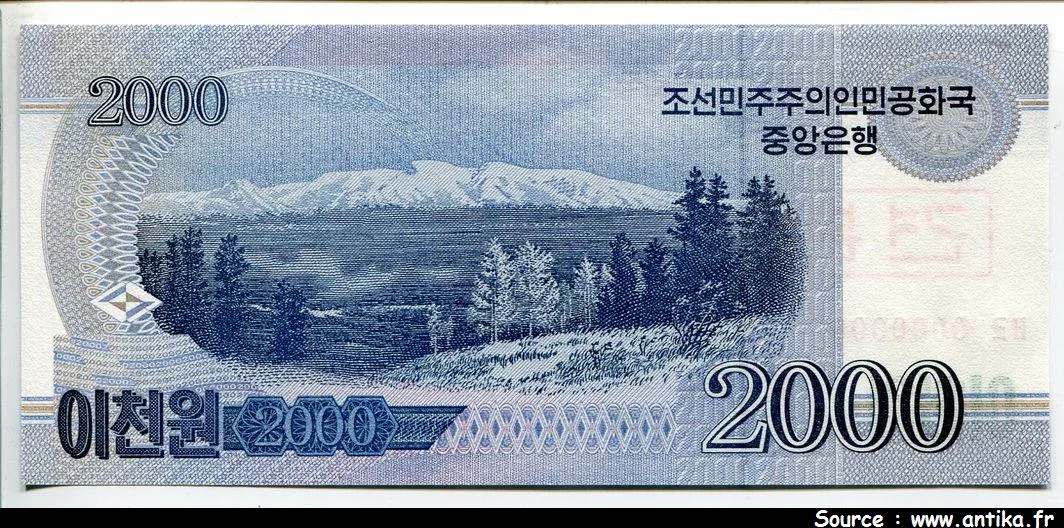 2000 Won SPECIMEN Forêt Montagne * *